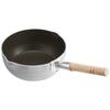 Endo Shoji Commercial Pro Select Yukihira Pot, 24cm, Teflon-Coated, Aluminum Body with Natural Wood Handle, AYK6024