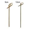 100pcs Disposable Party Decoration Bar Tool Cocktail Picks Bamboo Knot Skewers Fruit Forks Stick