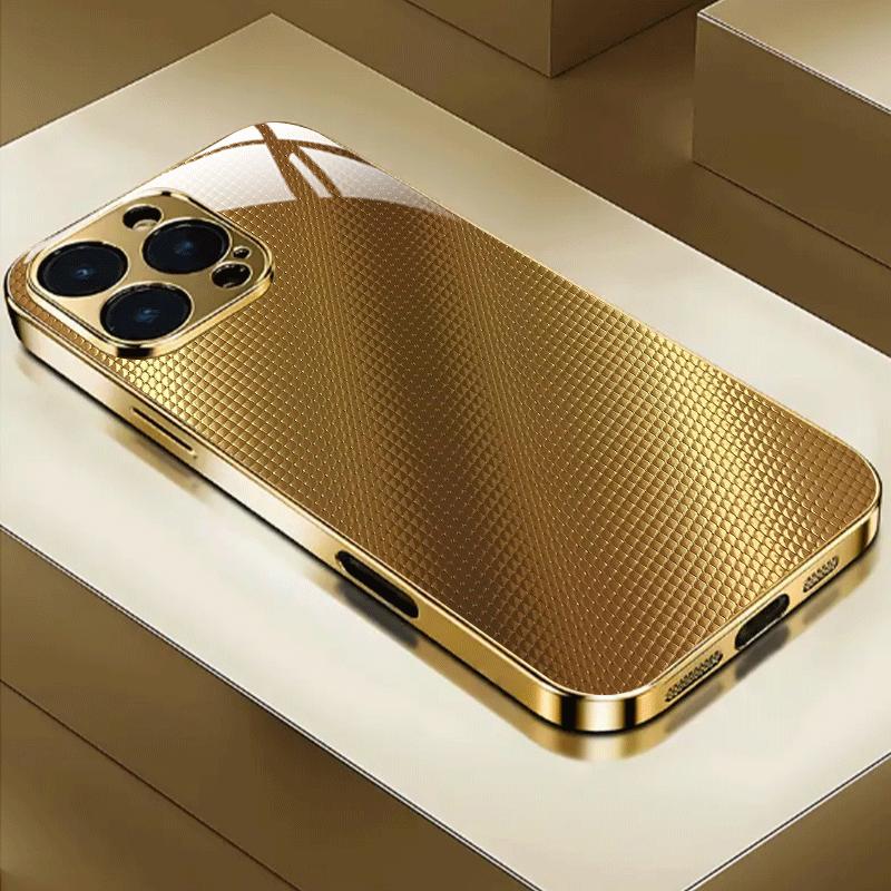 Einfachheit Hochwertige Handyhülle Galvanisiertes Glas TPU Handyhülle für iPhone 17 16 15 14 13 12 11pm Pro Plus Sturzfest