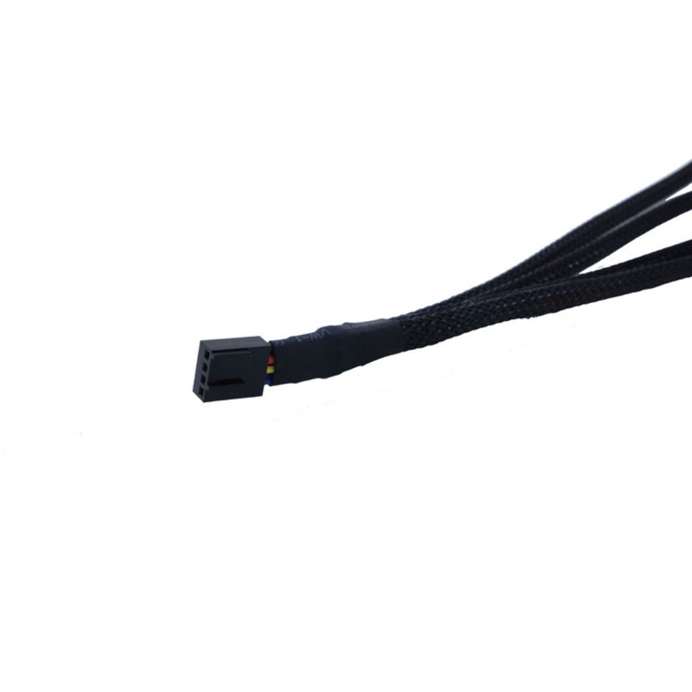 Black Sleeved 4 Pin Pwm Fan Cable Male To Female Pwm Extension Cables Computer Fan