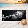 Sports Ball (1) Soft and comfortable beach towel perfect for vacations and poolside use an ideal gift for summer holidays