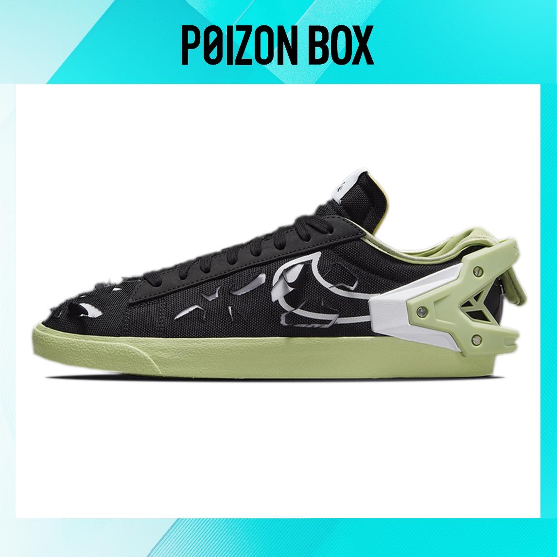 

кроссовки Acronym x Nike Blazer Low Black Olive Aura Skate shoes Unisex DO9373-001