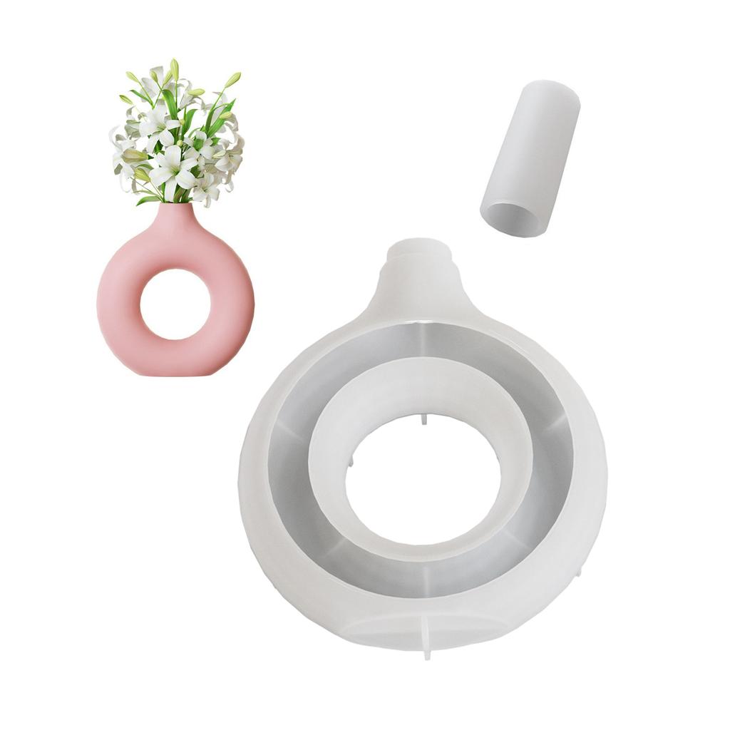 Blomvasform Flexibel silikonform för planteringskruka Handgjord heminredning för matbord Blomkruksformningsverktyg