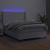 VidaXL Sommier à Lattes de Lit avec Matelas et LED, Lit Rembourré, Lit Double, Lit Adulte de Chambre à Coucher Intérieur, 3139266
