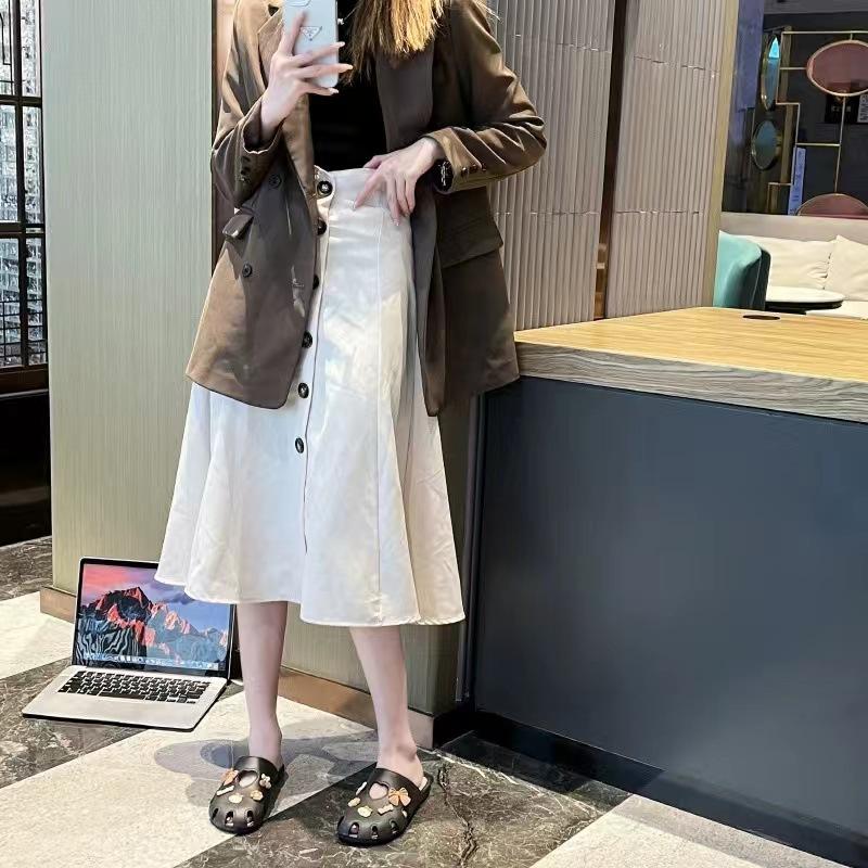 Women's summer flip flops Korean fashion home soft soled student cartoon half slippers