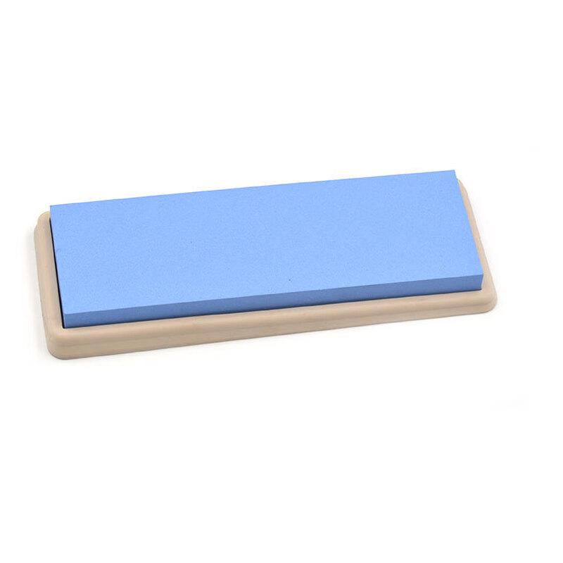 

Double-Sided White Corundum Sharpening Stone with Base