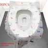 Disposable Toilet Seat Covers - 20/50Pcs, Adorable Rabbit & Heart Design, Soft & Sanitary, Portable for Travel, Airplane, and Public Restrooms