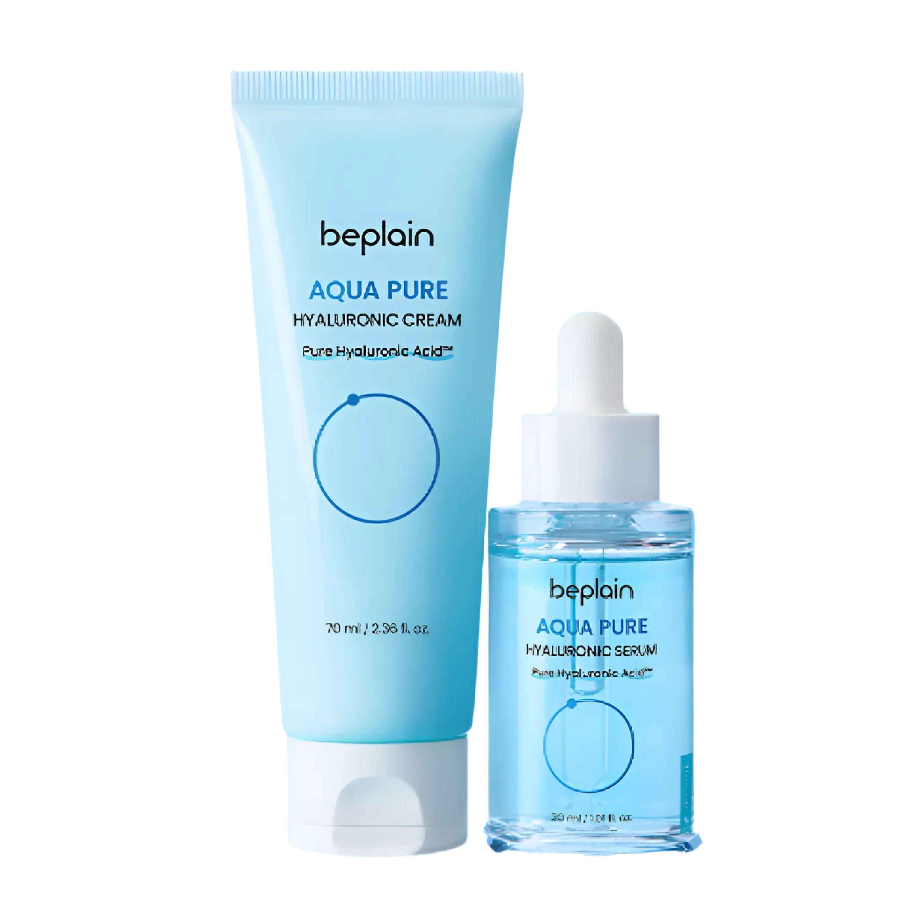 beplain Aqua Pure Hyaluronic Serum 30ml + Cream 70ml Set