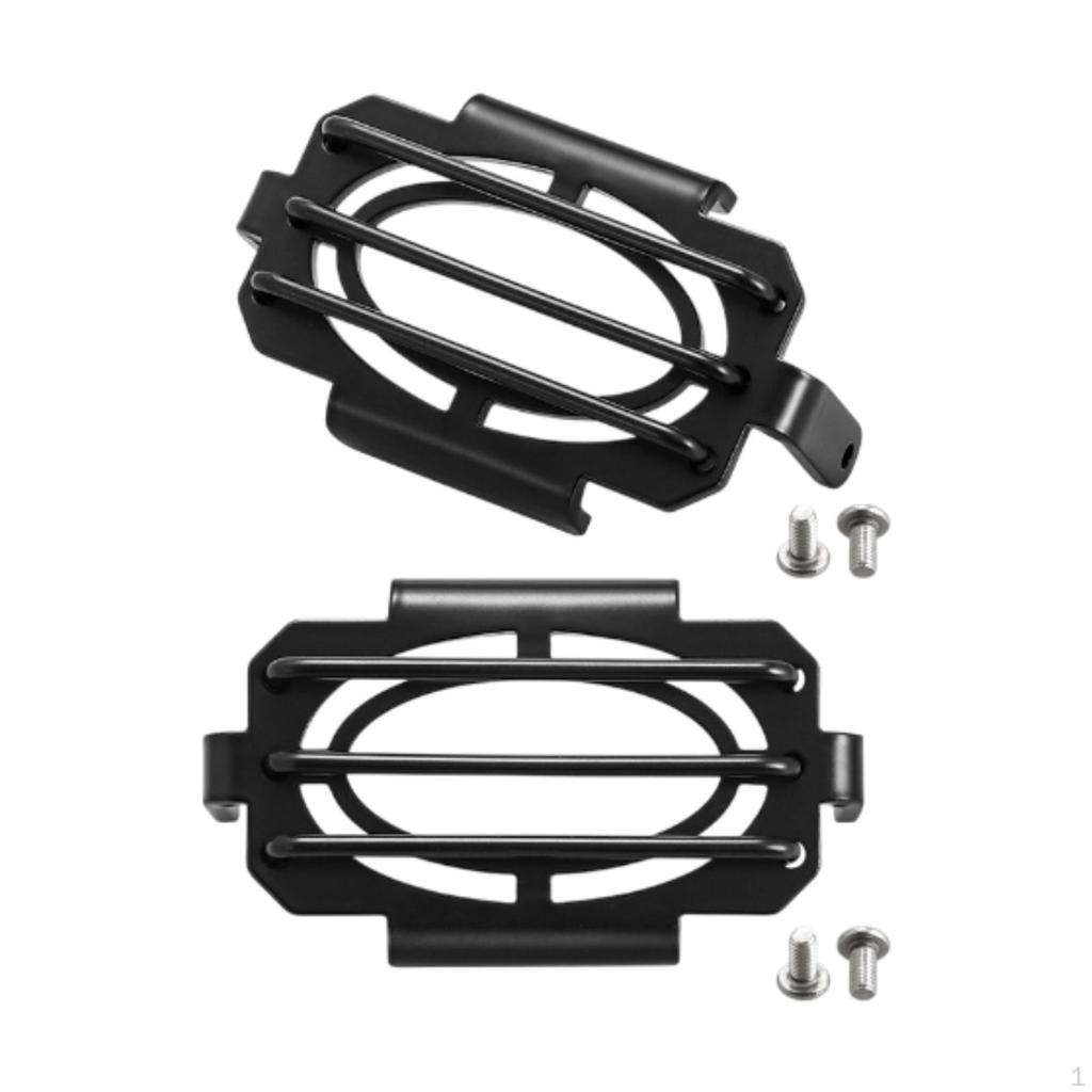 2Pcs Motorcycle Fog Lights Cover Motorbike Light Guards Rustproof Easy To Install Foglamp