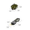 Aluminum Alloy Hiking Compasses Folding Lens Compasses Precise Navigation Expedition Tool for Outdoor Backpacking