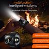 LED Wristwatch Flashlight Multi‑Functional Wristlight USB Rechargeable Wrist Watch Torch Light Power Display 4 Modes for Sports
