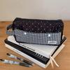 Makeup Bag Plaid Cloth Pencil Case Polka Dot Star Pen Storage Bag  Birthday Gift