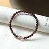Flower Red Beaded Bracelet Calabash Beads Bangles Vintage Lucky Pendant Bracelet  Gift