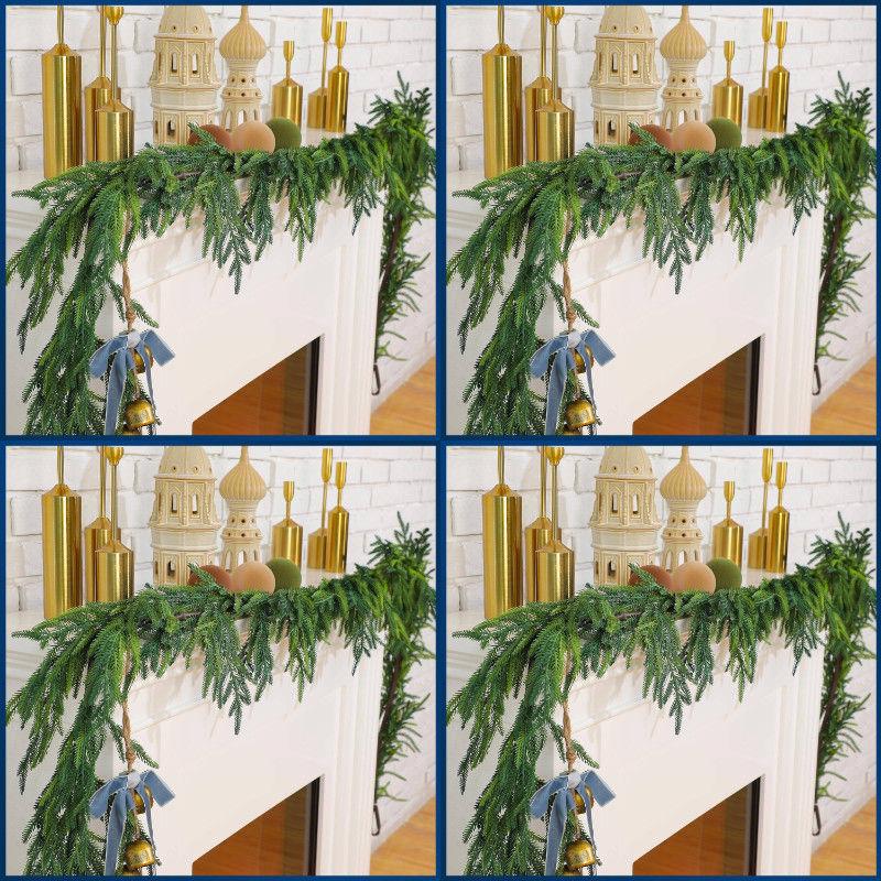 

Рождественские имитации листьев для венков и украшений 2.7m - 80-Head Deluxe Dense PE Soft Rattan