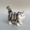 Cute Faux Plush Simulation Cat Animal Model Crafts Car Ornaments Gifts Home Decoration Children's Birthday Party Gift Supplies
