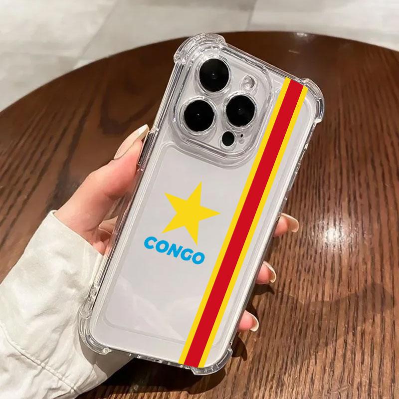 

The Congo Flag LOGO Phone Case For Samsung Galaxy A57 A56 A36 A37 A55 A54 A52 A35 A34 A17 A16 A15 A07 A06 5G Soft Clear Cover Galaxy A06(4G)