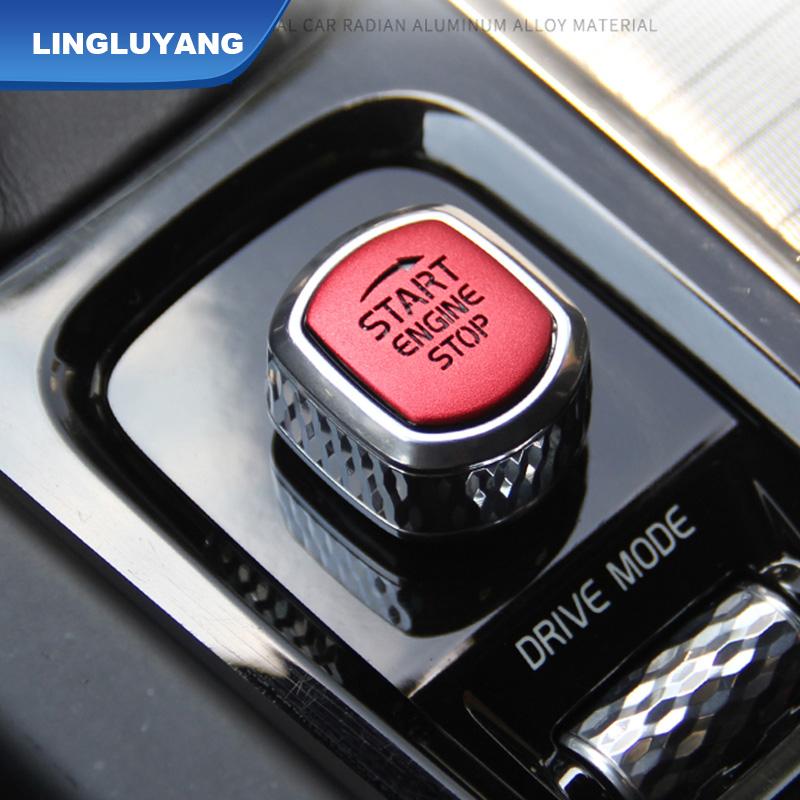 Car Accessories for Volvo XC60 XC90 S90 V90 V60 S60 Start Button Parking Hand Brake Patch Decorative Car Stickers Car Styling