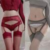 Pantyhose Women Thigh Solid Color Lace Sexy Garter Stockings Thin Crotchless Lingerie Pantyhose for Women Pure Desire Medias