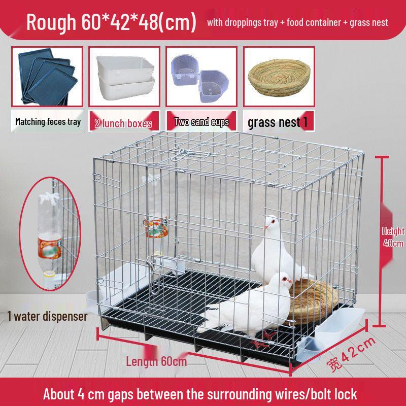 Large Pigeon Cage for Breeding & Pairing with Free Shipping - Ideal for Household Use