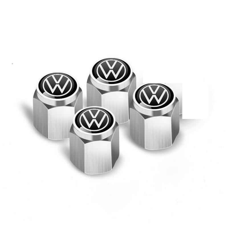 

2026 Горячие Для Volkswagen VW 4 шт. Для Volkswagen VW Polo Golf 5 7 Колпачки клапанов шин автомобиля Металлический колпачок колеса с логотипом Passat Tiguan Arteon