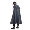 Medieval Gothic Iridescent Hooded Cloak: Reflective Cape for Halloween Parties