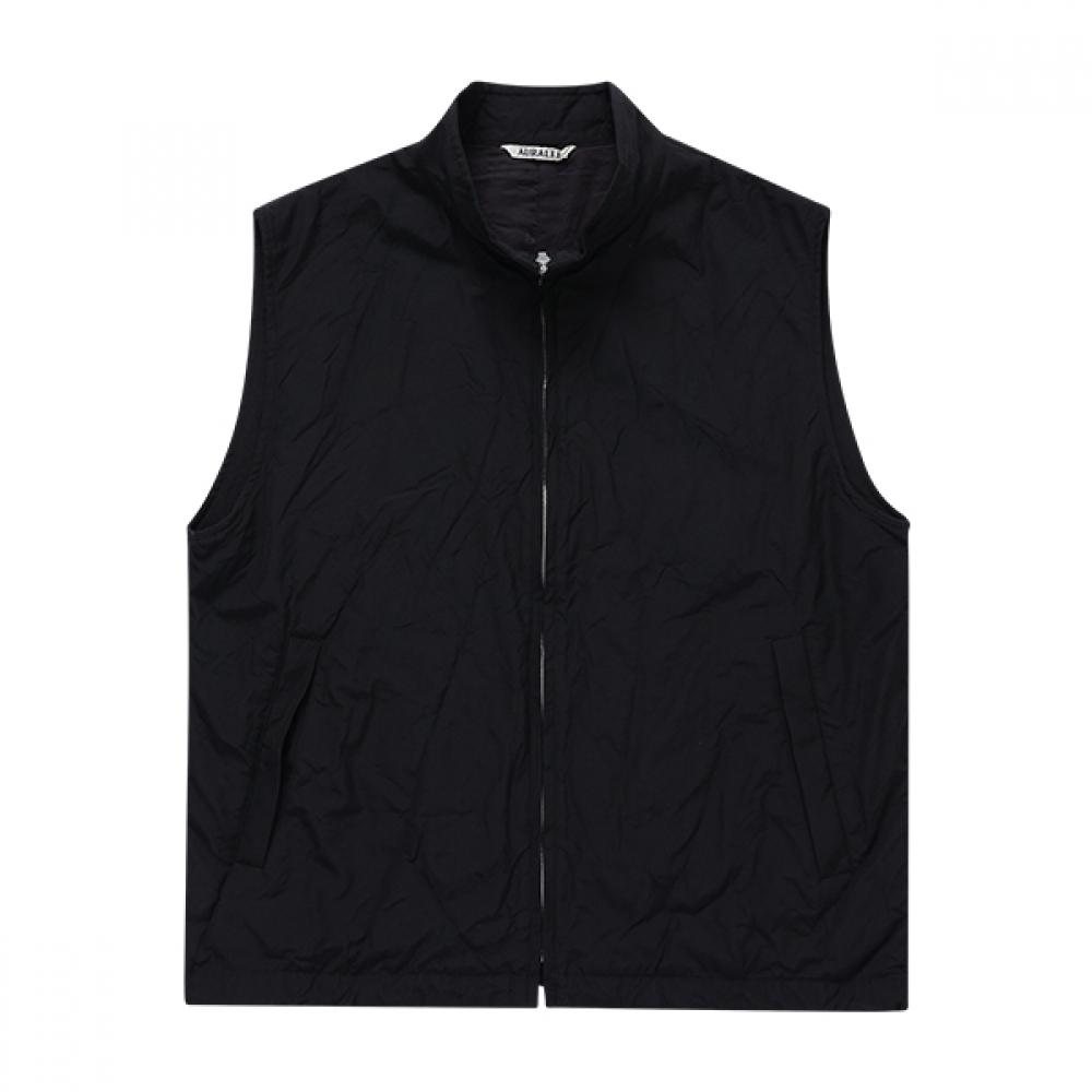 Orari A24Sv02wp Black High Count Wool Poplin Men S veSt
