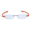 RSINC Combo Rimless Frame eyeglasses for unisex Silver Orange-Black White Tag A1 JL186701721496