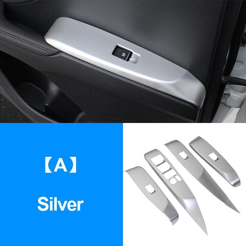 For Toyota Camry XV70 2018-    Interior Accessories Car Window Glass Lift Switch Panel Armrest Decoration Trim Cover A Silver