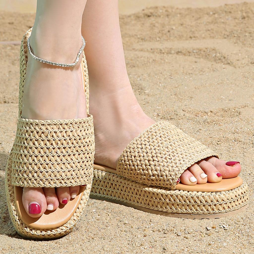Fashion Women's Sandals 2025 Summer Shoes Sandalias De Mujer Casual Heels Slippers Summer Sandals Women Indoor Outdoor Footwear Female