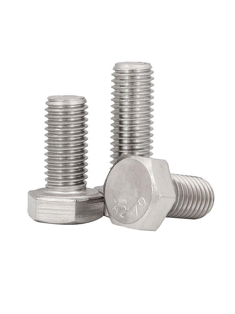 Threaded Stainless Steel Hex Head Bolts M3-M20