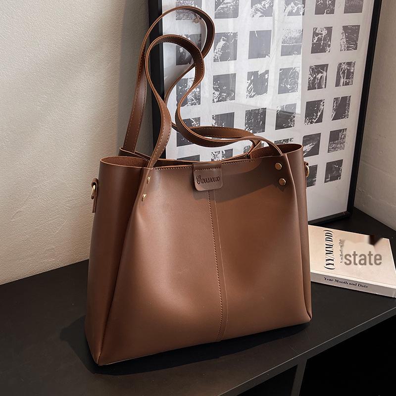 Geantă tote de modă de mare capacitate pentru femei 2025 - toamnă/iarnă cu bretele late și geantă de mână de umăr.