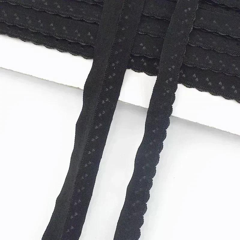 5/10/20M Meetee 11mm Cotton Elastic Band for Underwear Strap Stretch Webbing Tape Ribbon Double Layered Rubber Bands Accessories