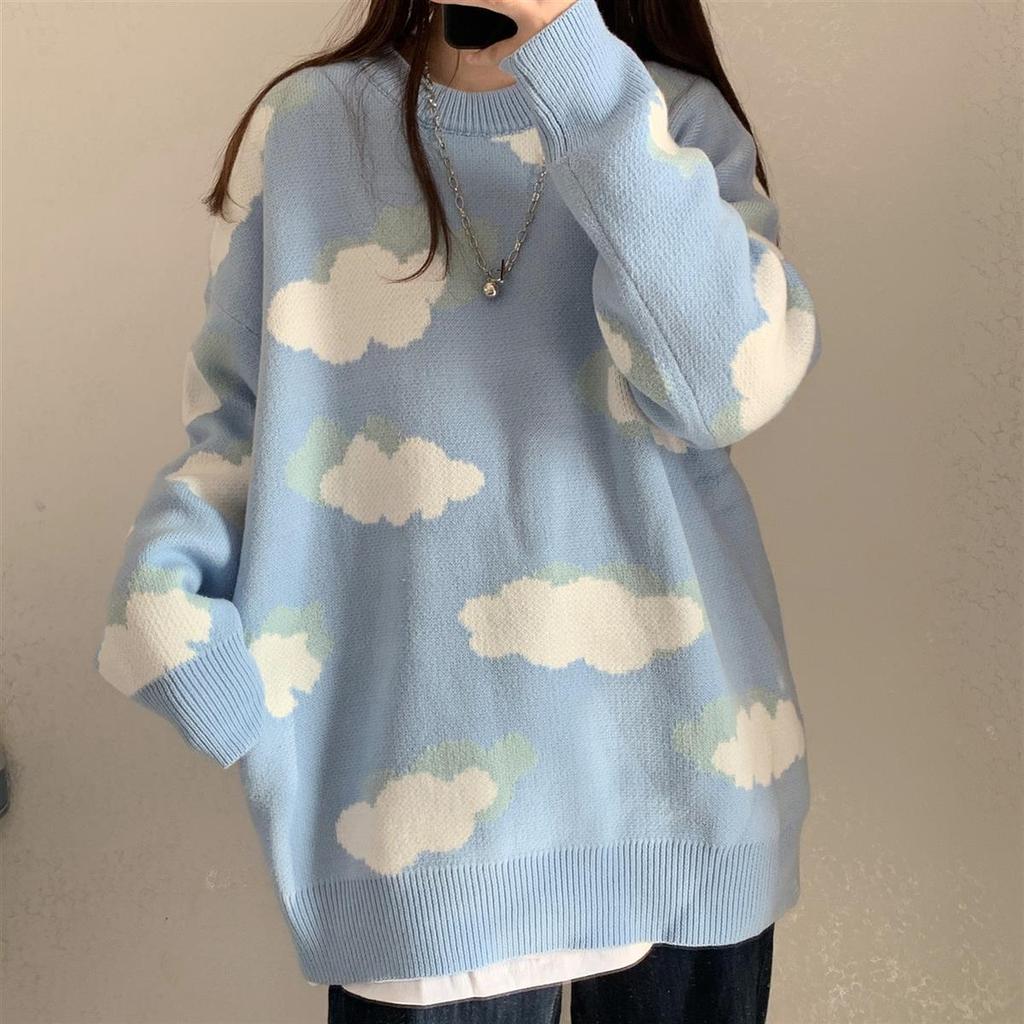 Korean V-Neck Loose Knit Sweater Vest - Women's Long Sleeve Casual Style