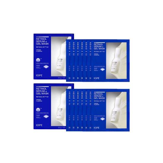 IOPE Retinol Serum-in-Gel Mask Anti-Wrinkle & Firming Treatment Set 7 Sheets × 2 Packs