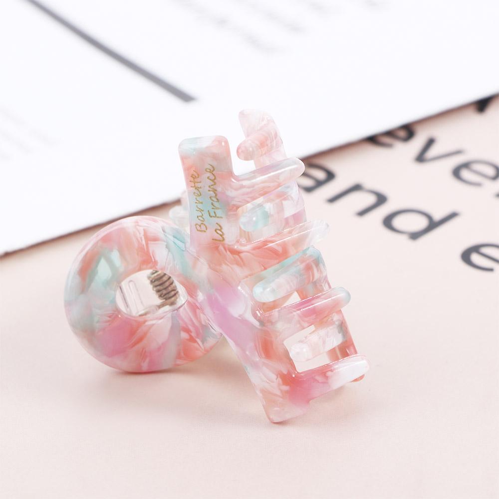 Acetate Printing Korean Style Barrette Women Hair Accessories Small Hair Claw Cute Hairpin