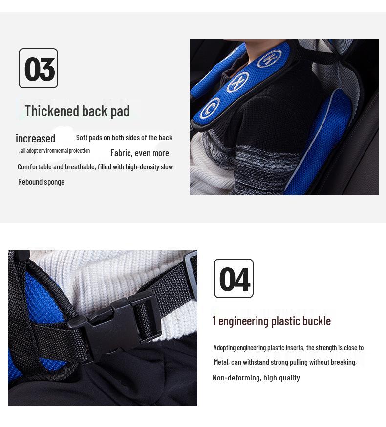 Portable Cross-Border Baby Booster Seat with Fixing Waistband and Cushion for All Seasons
