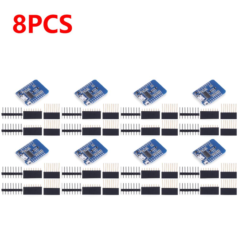 10-1PC D1 Mini TYPE-C/Micro USB ESP8266 ESP-12F CH340G V2 Module WiFi D1 Mini Development Board 3.3V With Pin For Arduino