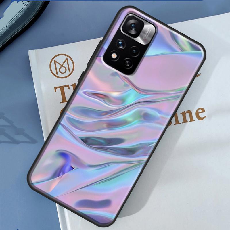 Holographic Iridescence Case For Redmi Note 12 11 Pro Cover For Redmi Note 10 8 9 Pro 10S 11S 9A 9C 12C 10A 10C