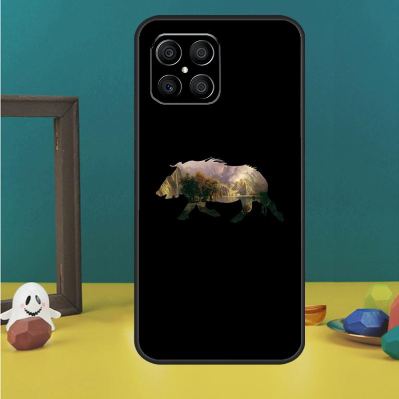 Wild Boar Pig Brown Case For Honor X9a X8a X8b X9b X9c X8 X9 50 70 90 Lite Honor 200 Lite Magic 7 5 6 Pro Cover