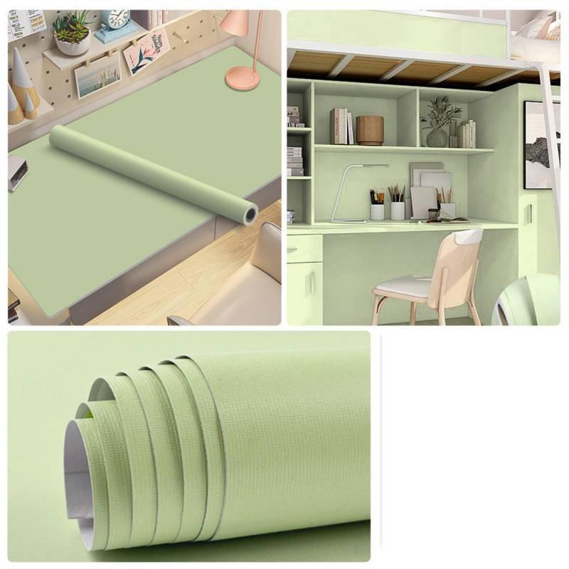 Matte Color Solid Design Dormitory Desktop Decoration Self Adhesive Wallpaper