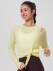 Women's Loose-Fit Breathable Sun Protection Yoga Top with Buttocks Coverage and Long Sleeves