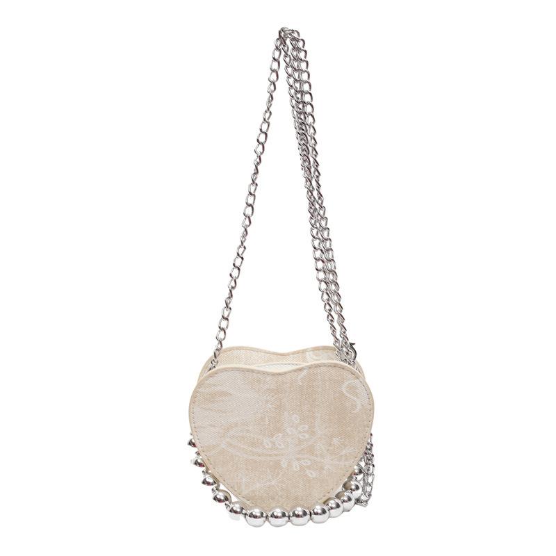 

Сумка из бисера в форме персика с небольшим нишевым дизайном, элегантная и универсальная сумка через плечо с цепочкой, простая мини-сумка-конверт красного цвета