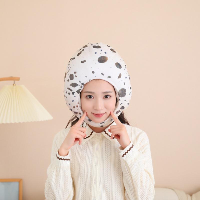 

Шапка-чехол на голову перепелиного яйца, плюшевый чехол на голову, реквизит для фото, мультяшный чехол на голову, реквизит для выступлений 30*34CM0.14kg