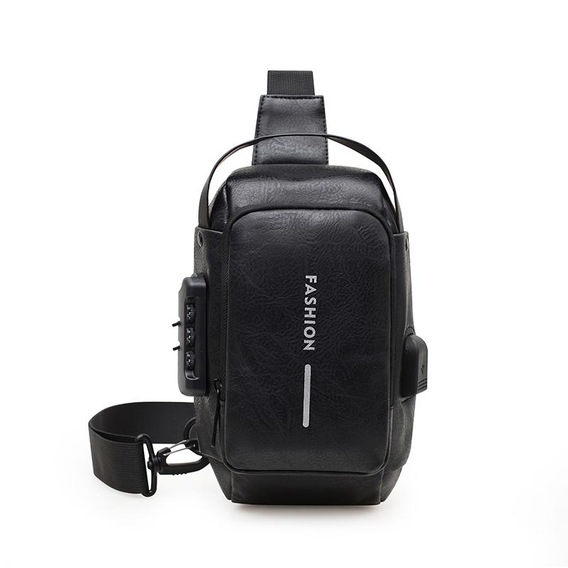 Men's Chest Bag Large Capacity Crossbody Bag Multi-functional Handbag