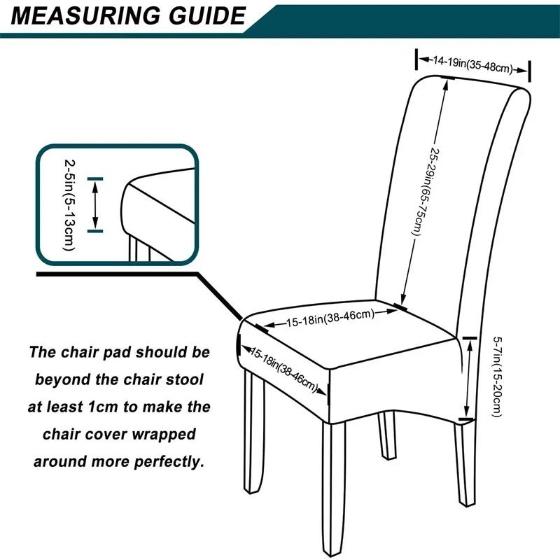 1PC Stretch Dining Room Chair Cover Polar Fleece High Back Chairs Slipcovers Solid Color Seat Covers for Wedding Banquet