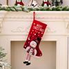 Stylish Christmas Stockings with Plush Texture for Seasonal Fireplaces Hangings Checkered Holiday Decors