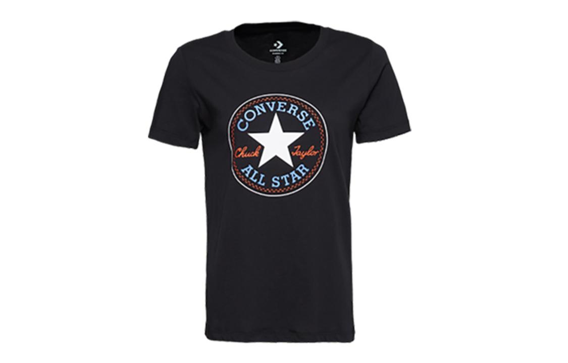 Converse All Star Drop Shoulder Sleeve T Shirt Women s Black 10017759-A03 M