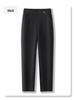 Women’s Khaki Wool Harem Pants 2024: New Cropped Carrot Style for Autumn/Winter