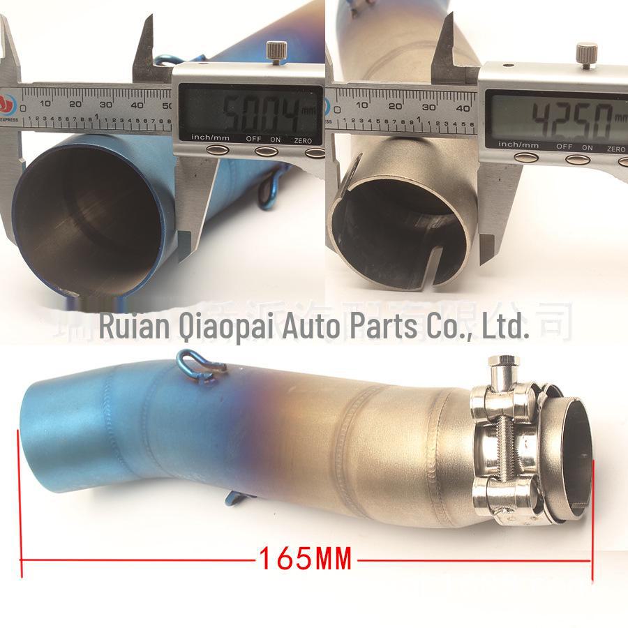 Edelstahl-Kniestück für modifizierten Honda CBR300/CBR500-Auspuff