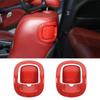 ABS Carbon Fiber Backrest Seat Handle Button Decor Cover Bezel Trim For Dodge Challenger 2016-2023